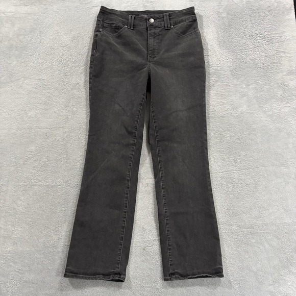 NYDJ Denim - NYDJ Jeans Women's 10 Marilyn Straight Cool Embrace LiftXTuck Stretch Black